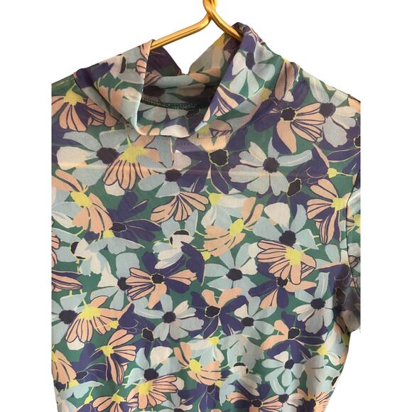 Maeve by anthropology long sleeve sheer top with collar size XS - Picture 2 of 5